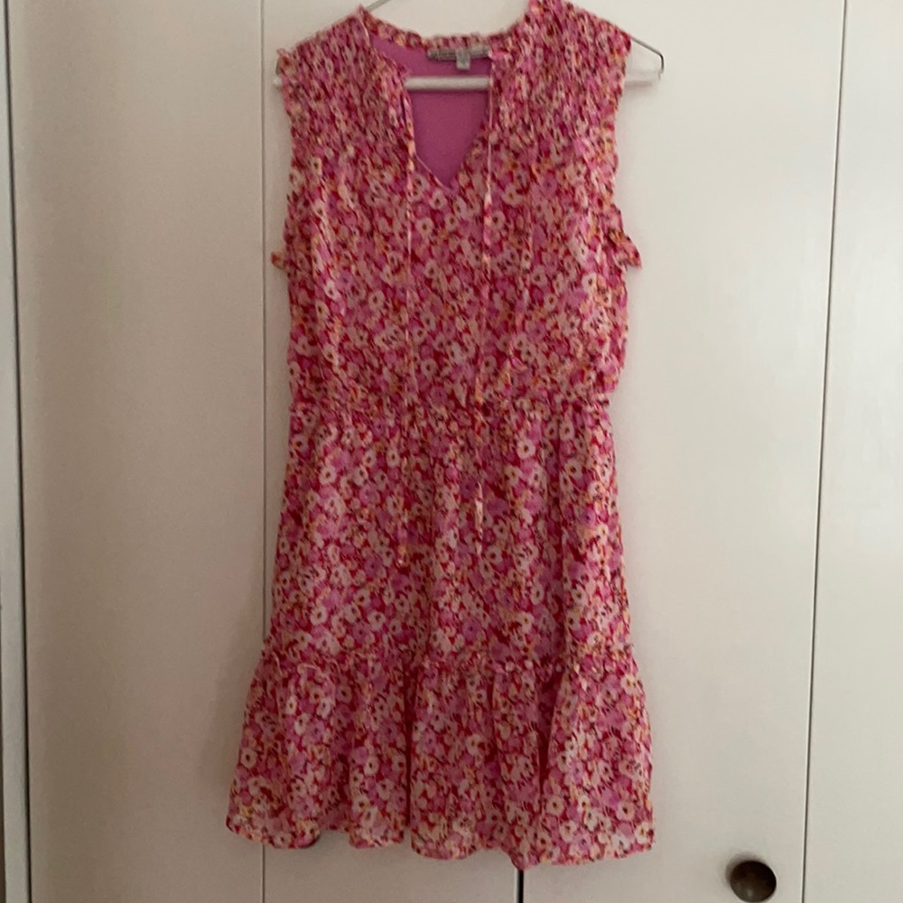 Multi color floral dress.